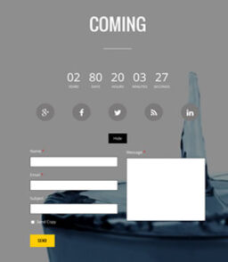 Coming Soon Page